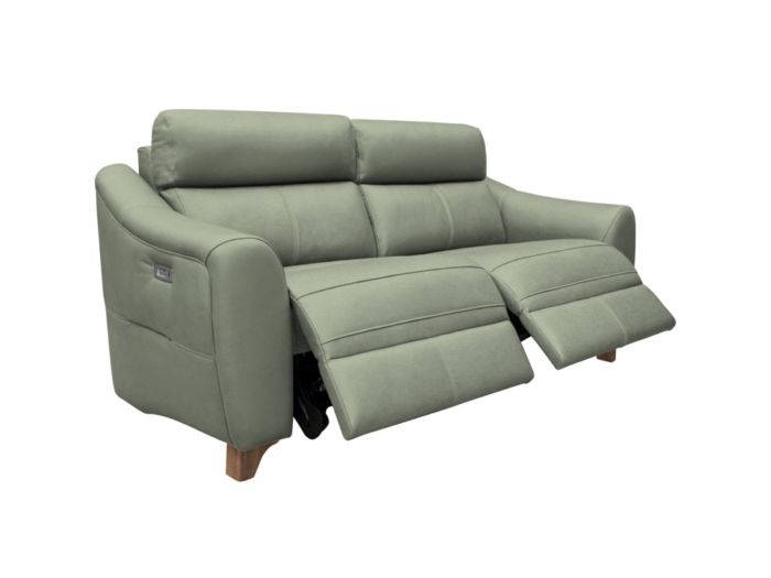 Monza (Leather) 3 seater (double power recliners) (with usb) - type L Leather