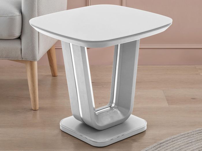 Parma Lamp table (light grey matt)