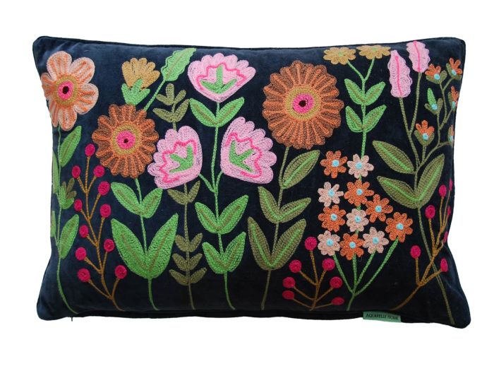 Graze Indigo cushion (60x60cm)