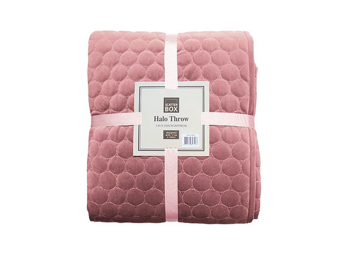 Hollyford 140 x 240cm Throw (Blush)