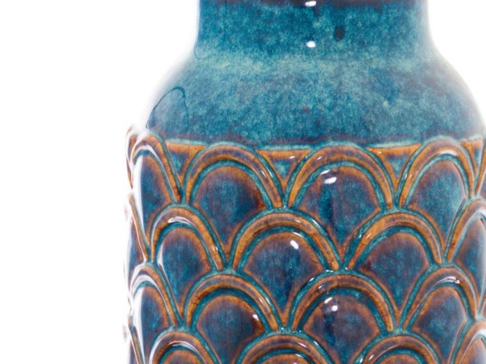 Seville Collection Scalloped indigo vase (large)