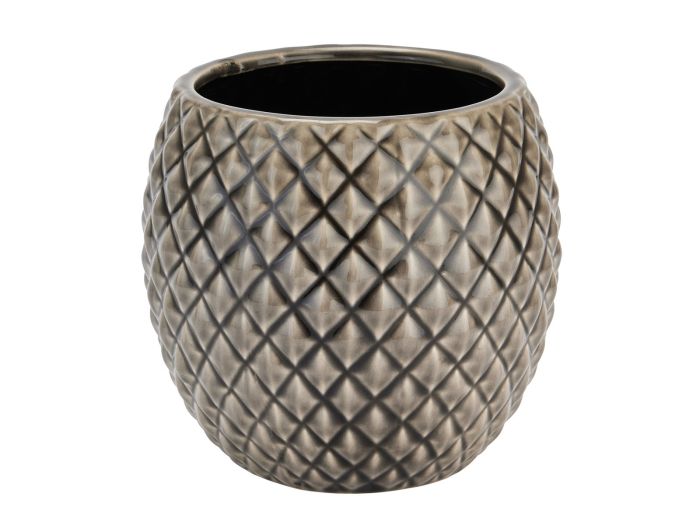 Seville Collection Grey diamond planter
