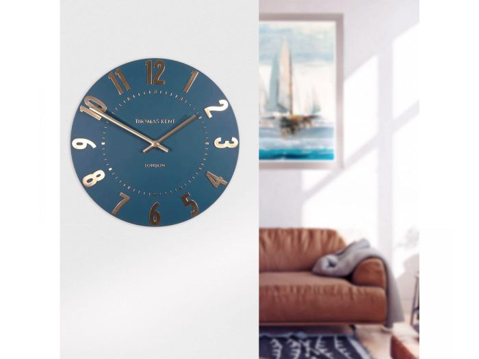 Clocks 20 Mulberry Wall Clock Midnight Blue