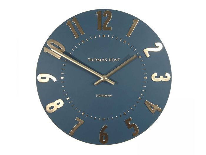 Clocks 20 Mulberry Wall Clock Midnight Blue