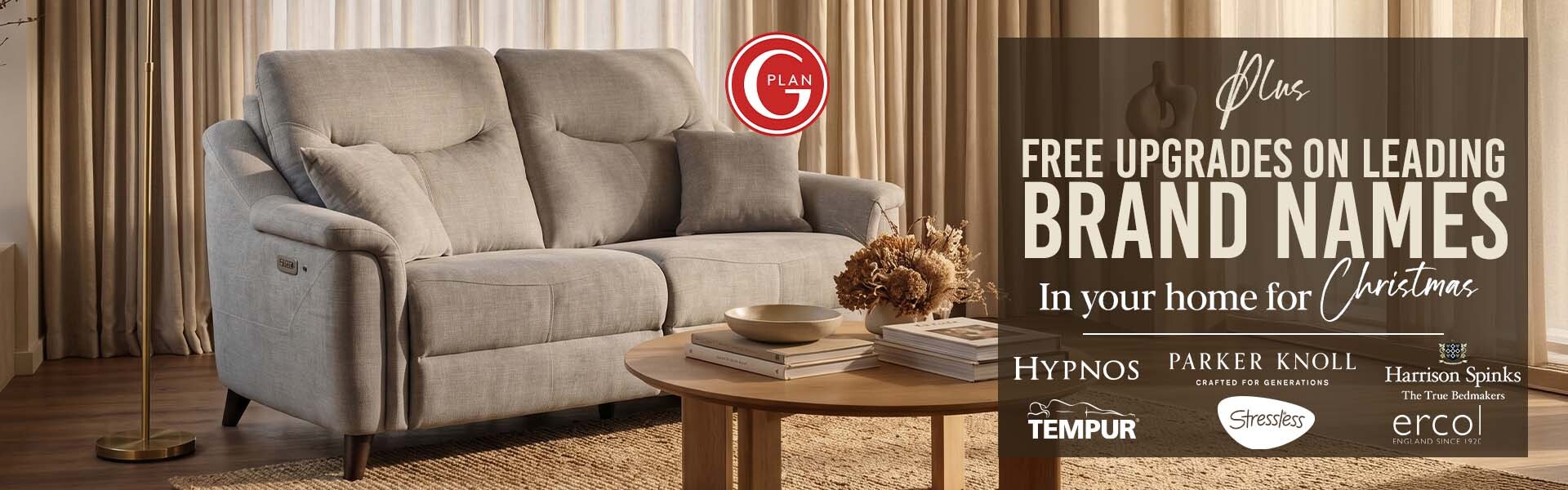 Free upgrades on leading brand names, in your home for Christmas