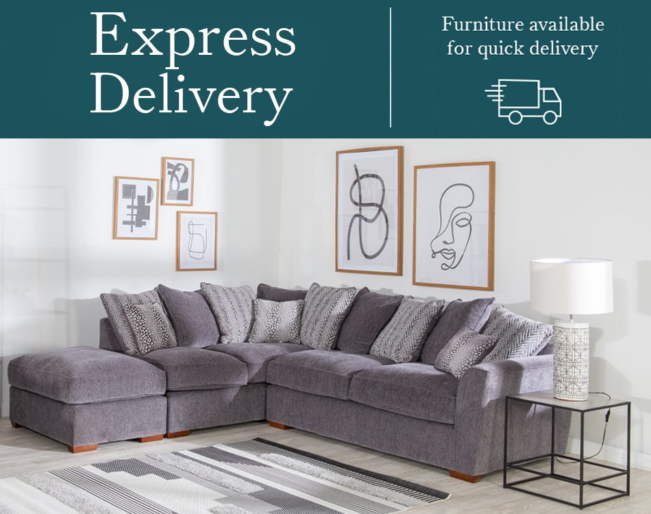 Express Delivery Cousins Furniture, Corner Sofa Express Delivery