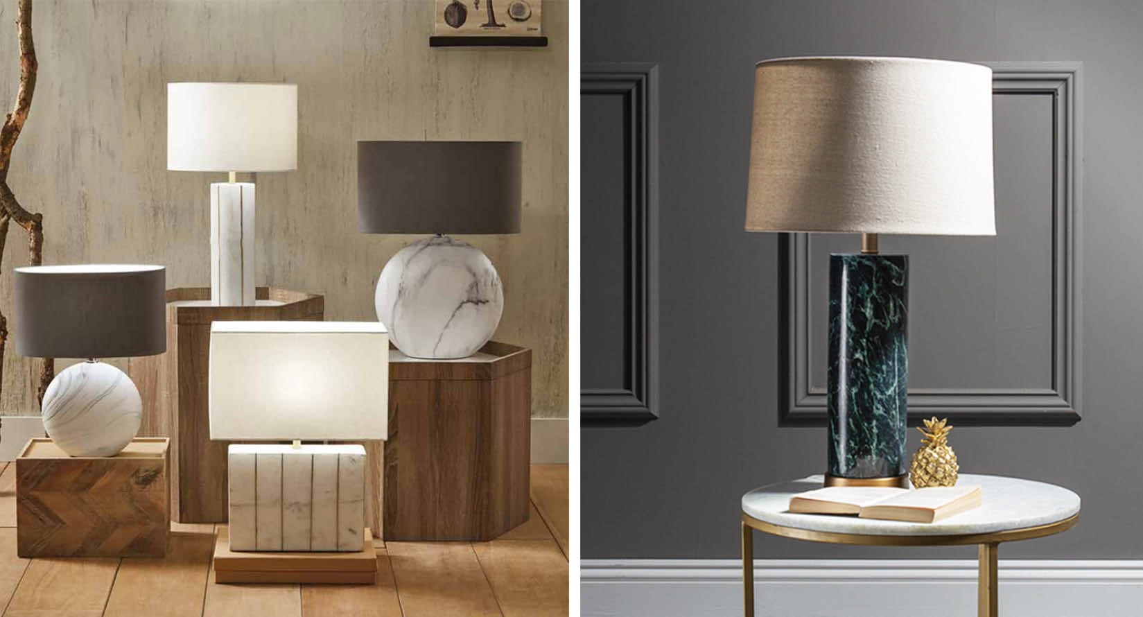 Marble table lamps