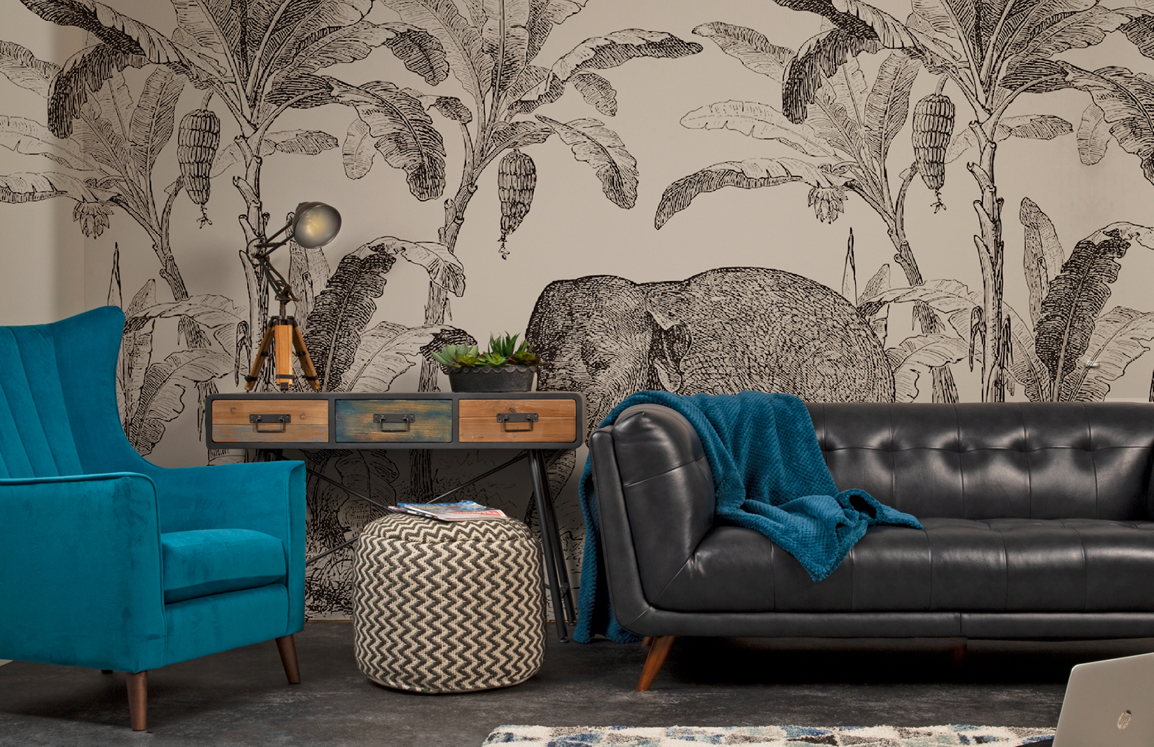 Jungle wall mural