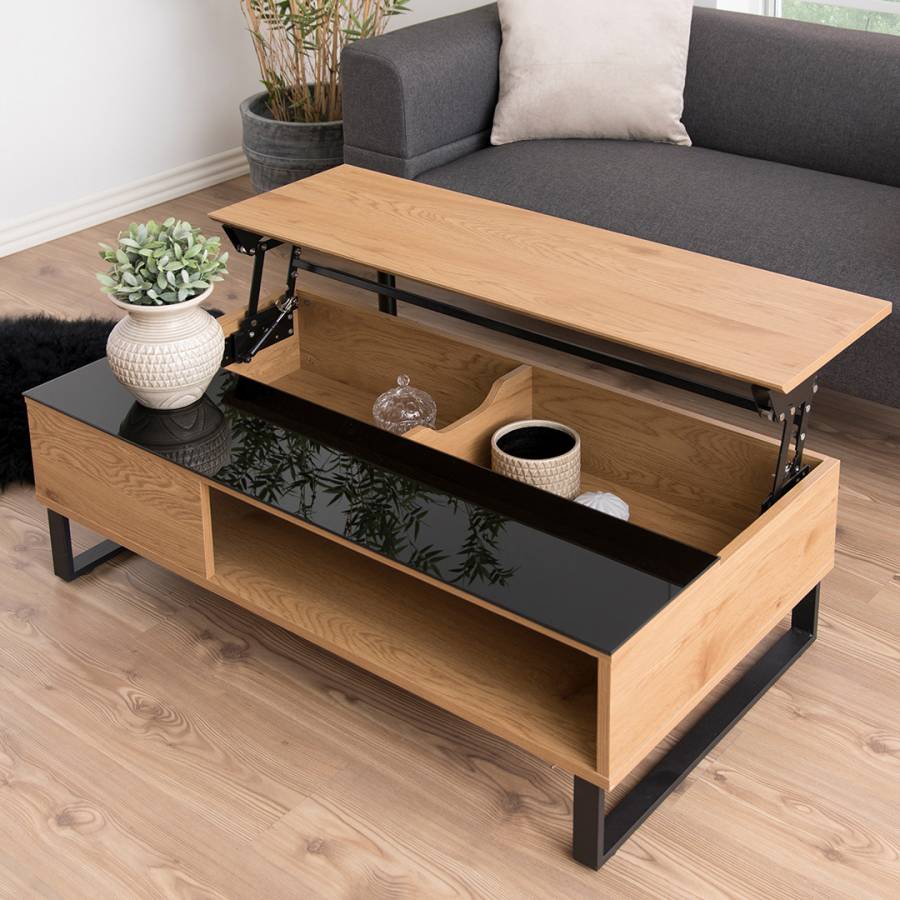Ascenseur_Lift_Oak_Table