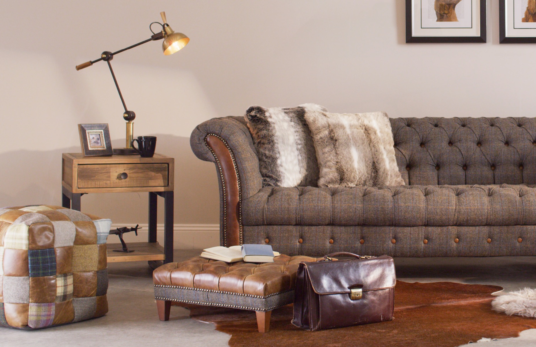 Saxby Harris Tweed sofa