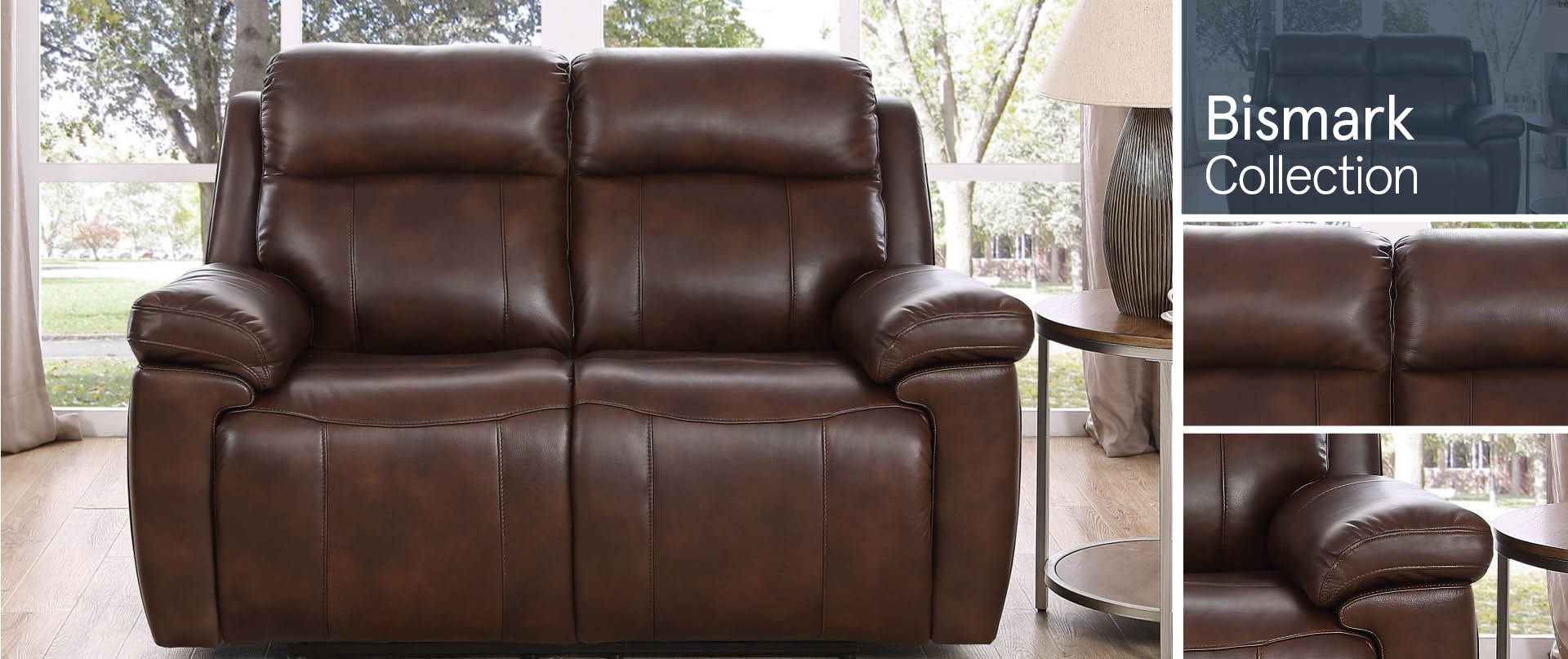 Bismark Leather Sofa Ranges