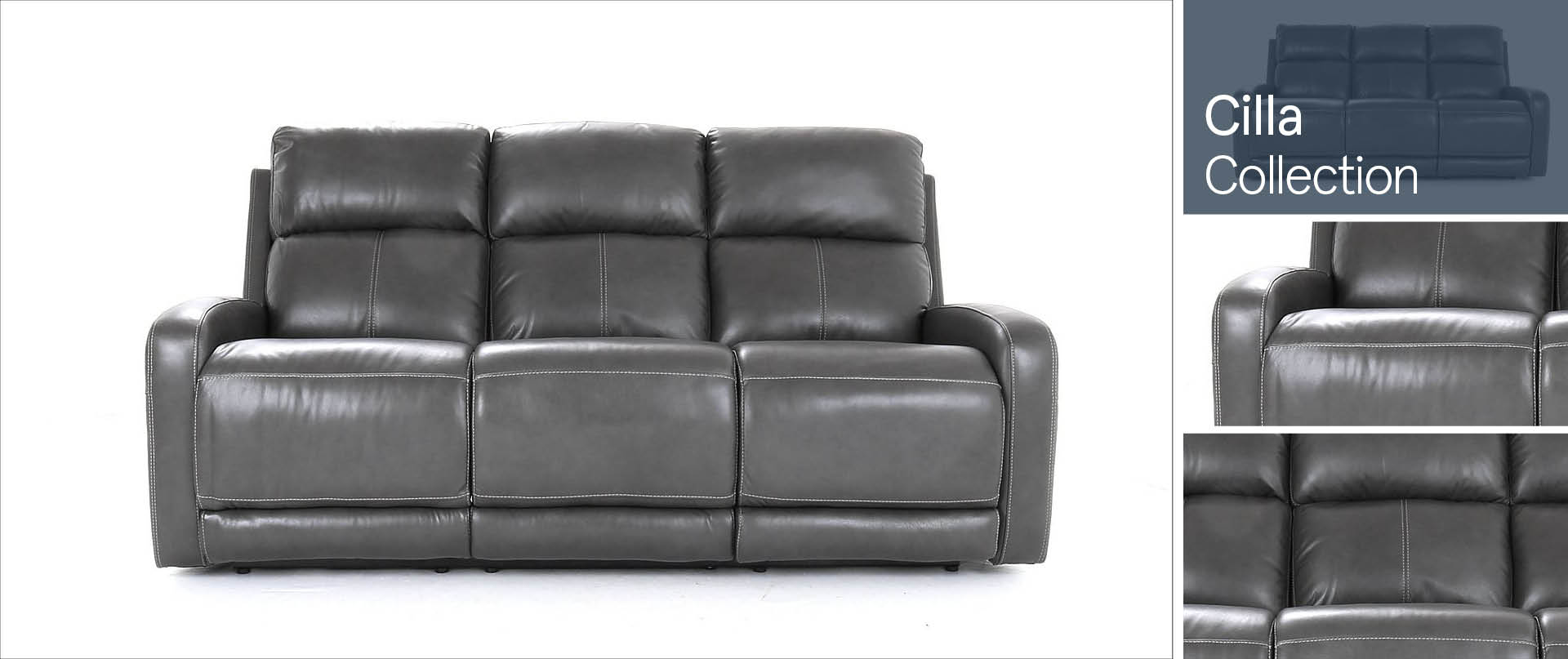 Cilla Leather Sofa Ranges