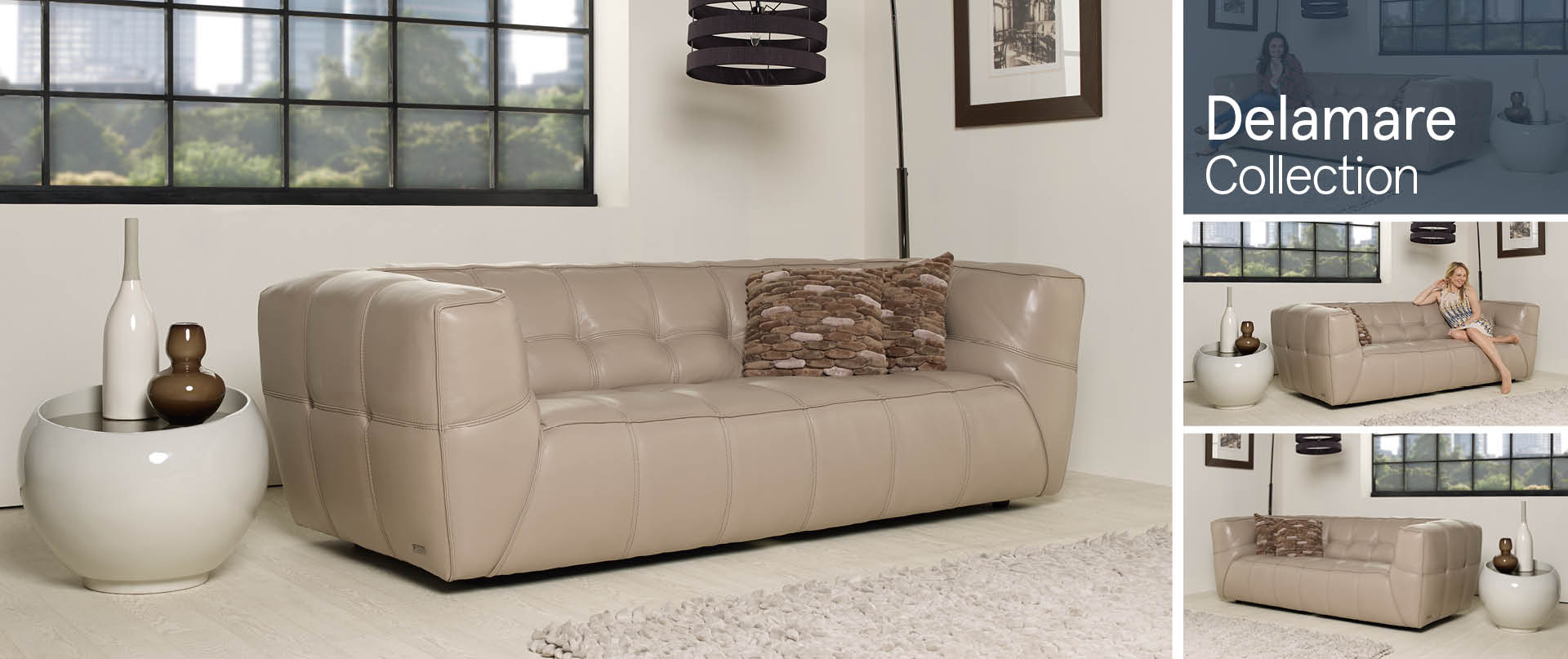 Delamare All Leather Sofa Ranges