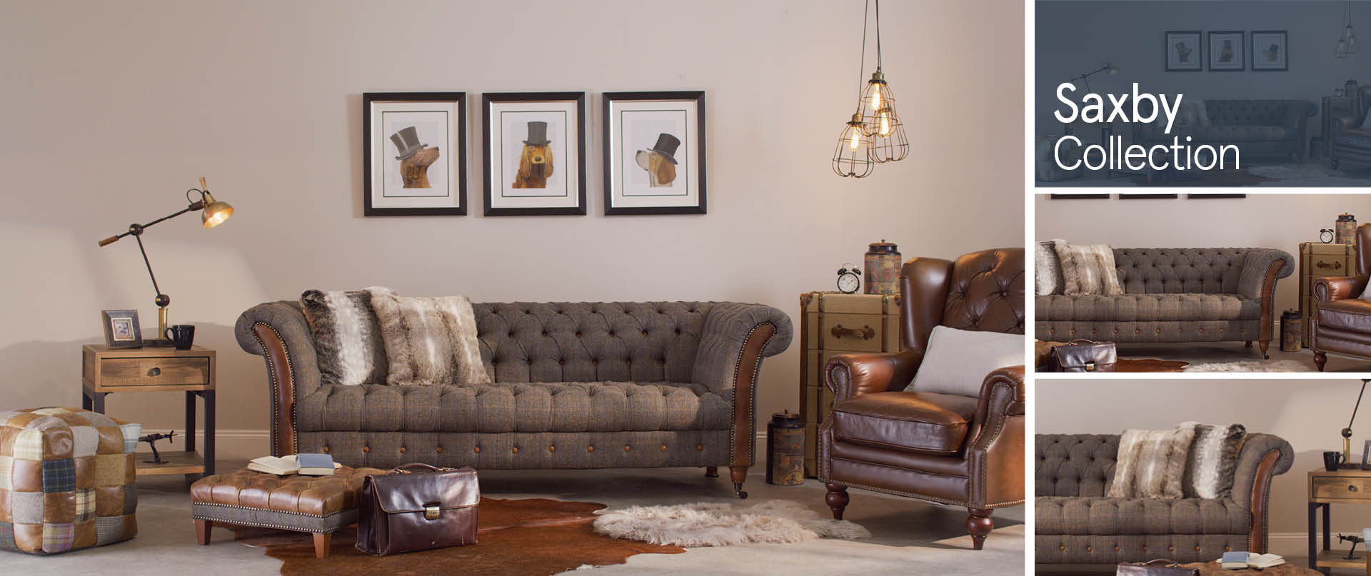 Saxby All-Leather-and-Fabric-Mix-Sofas-Ranges