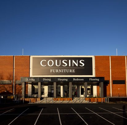 Cousins Furniture Dudley showroom exterior